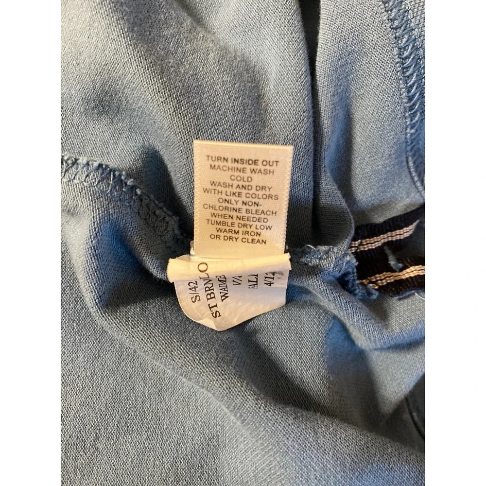 Banana Republic Mens XL Blue Short Sleeve Pique Polo Elephant Logo Cotton 0270